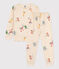 Pyjama phosphorescent en molleton  enfant blanc AVALANCHE/ MULTICO