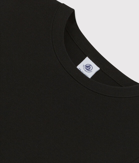 T-shirt col rond iconique en coton Femme noir NOIR