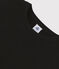 T-shirt col rond iconique en coton Femme noir NOIR