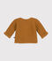 Cardigan en tricot point mousse bébé marron CUIVRE