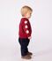 Sweatshirt bébé en coton doux et chaud motif étoiles AMARANTE