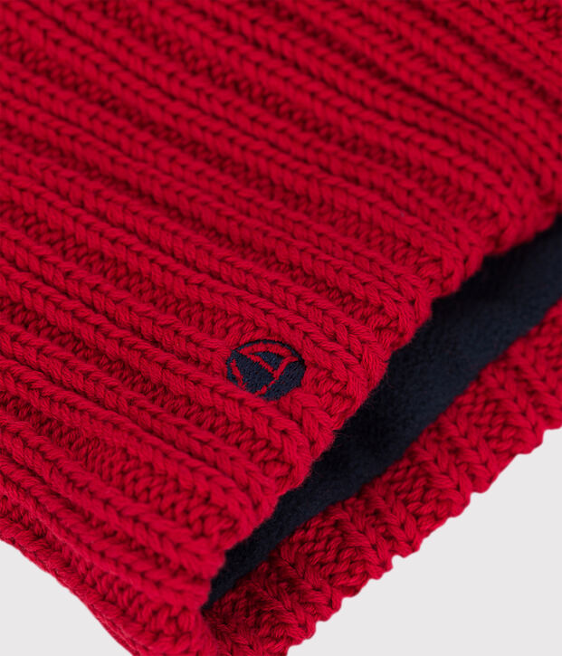 Snood enfant gar&ccedil;on-fille rouge