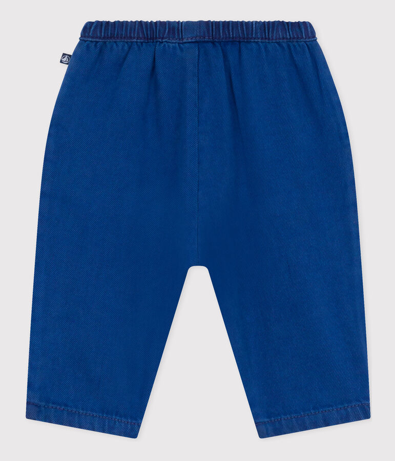 Pantalon en coton lyocell b&eacute;b&eacute; bleu INCOGNITO