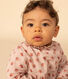 Robe manches longues en gaze de coton bébé