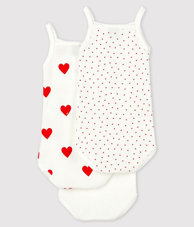 Lot de 3 bodies &agrave; bretelles b&eacute;b&eacute; multicouleur