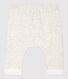 Pantalon bébé gris chiné en jersey de coton biologique