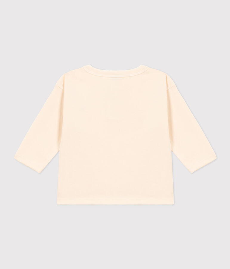 Tee-shirt manches longues en jersey b&eacute;b&eacute; &eacute;cru AVALANCHE