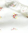 Body manches courtes bébé à collerette blanc MARSHMALLOW/blanc MULTICO