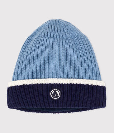 Bonnet enfant en tricot doublé en polaire