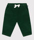Pantalon bébé en velours uni