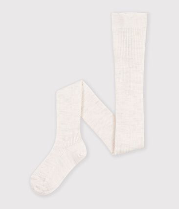 Collants enfant en laine et coton unis