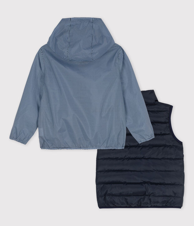 Coupe-vent 3 en 1 enfant fille - gar&ccedil;on bleu marine
