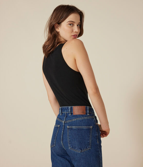 Débardeur l'Iconique en coton femme noir BLACK