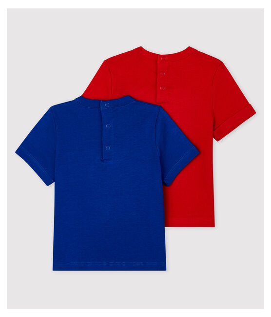 Lot de 2 tee-shirt en côte uni bébé garçon variante 1