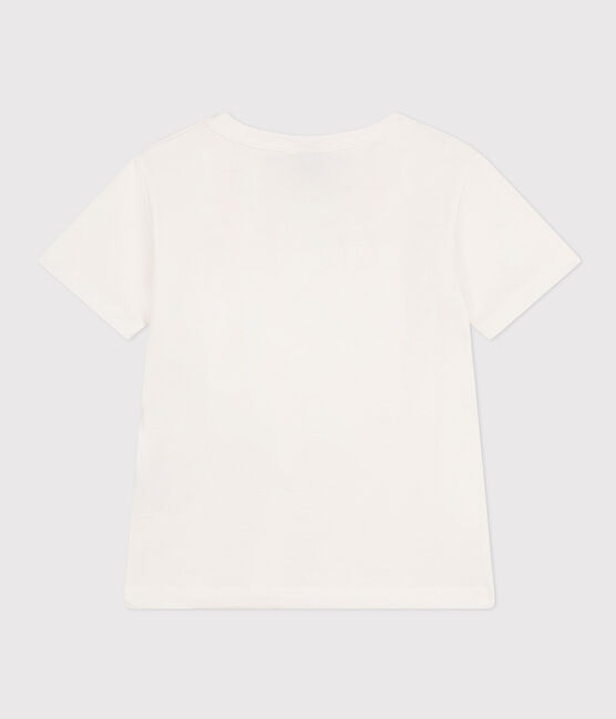 Tee-shirt imprimé en jersey léger enfant garçon blanc MARSHMALLOW