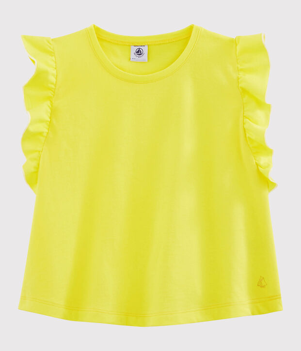 Top enfant fille jaune