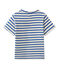 T-shirt bébé garçon manches courtes rayé blanc FETA/bleu PERSE
