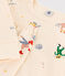 Pyjama phosphorescent en molleton  enfant blanc AVALANCHE/ MULTICO