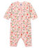 Dors bien sans pieds bébé fille moelleux rose JOLI/blanc MULTICO