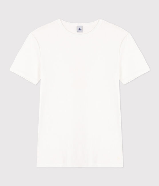 Tee-shirt L'ICONIQUE cocotte en coton Femme blanc ECUME