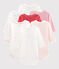 Lot surprise de 7 bodies manches longues bébé fille variante 1