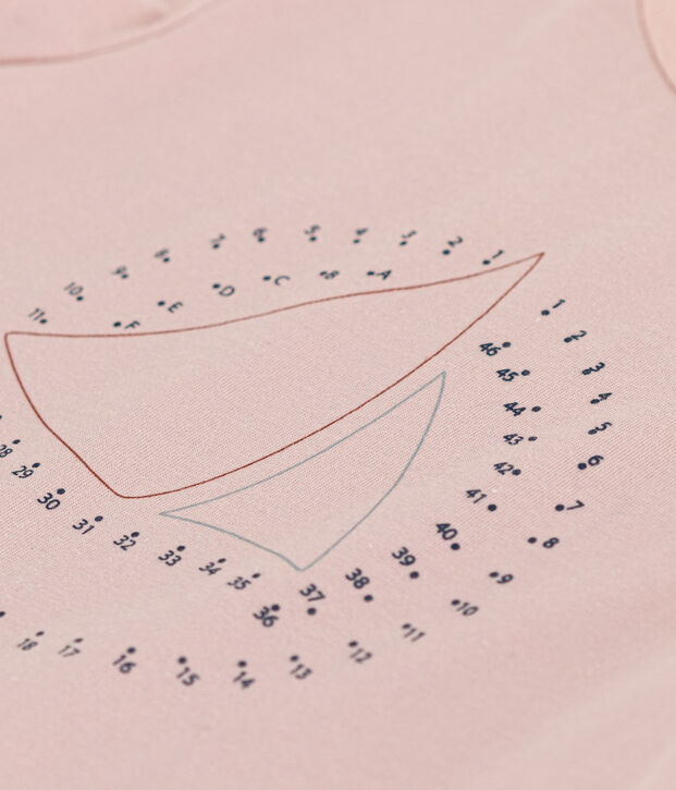 Tee-shirt en jersey l&eacute;ger enfant fille rose