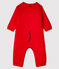 Combinaison longue en coton bébé fille/bébé garçon rouge TERKUIT