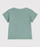 T-shirt bébé en coton à manches courtes uni vert PAUL