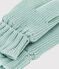 Moufles en tricot doublé en polaire enfant garçon-fille vert PAUL