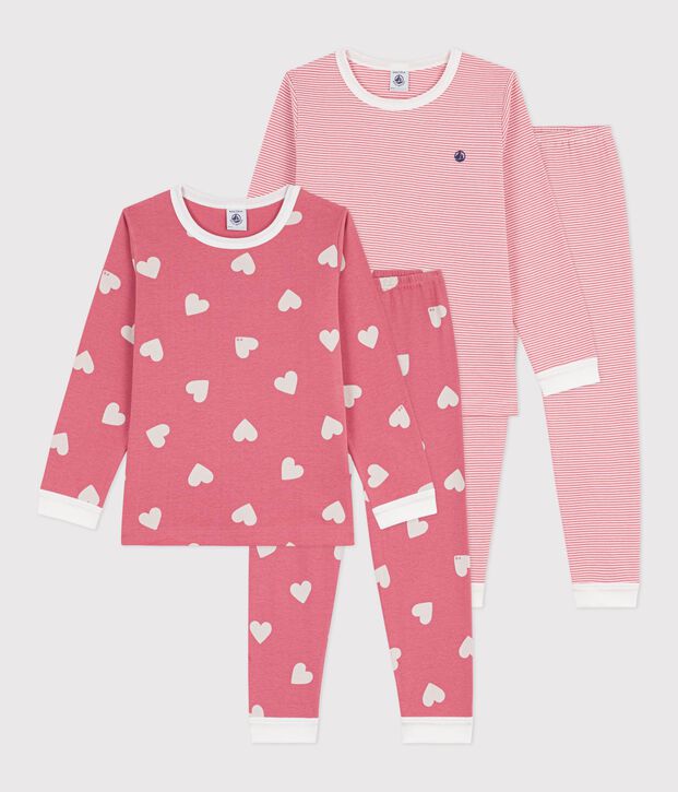 Lot de pyjamas enfant en coton imprim&eacute;s multicouleur