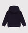 Sweatshirt zippé à capuche enfant garçon bleu SMOKING