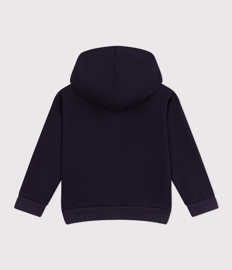 Sweatshirt zipp&eacute; &agrave; capuche enfant gar&ccedil;on bleu SMOKING