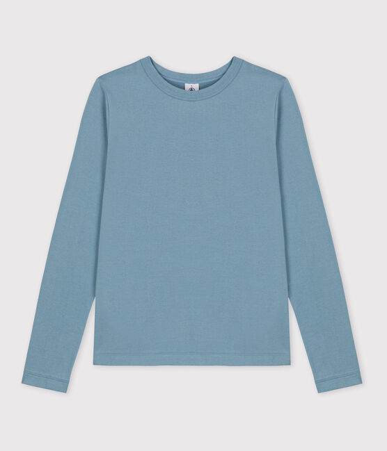Tee-shirt L'ICONIQUE chaud col rond en coton Femme bleu ROVER