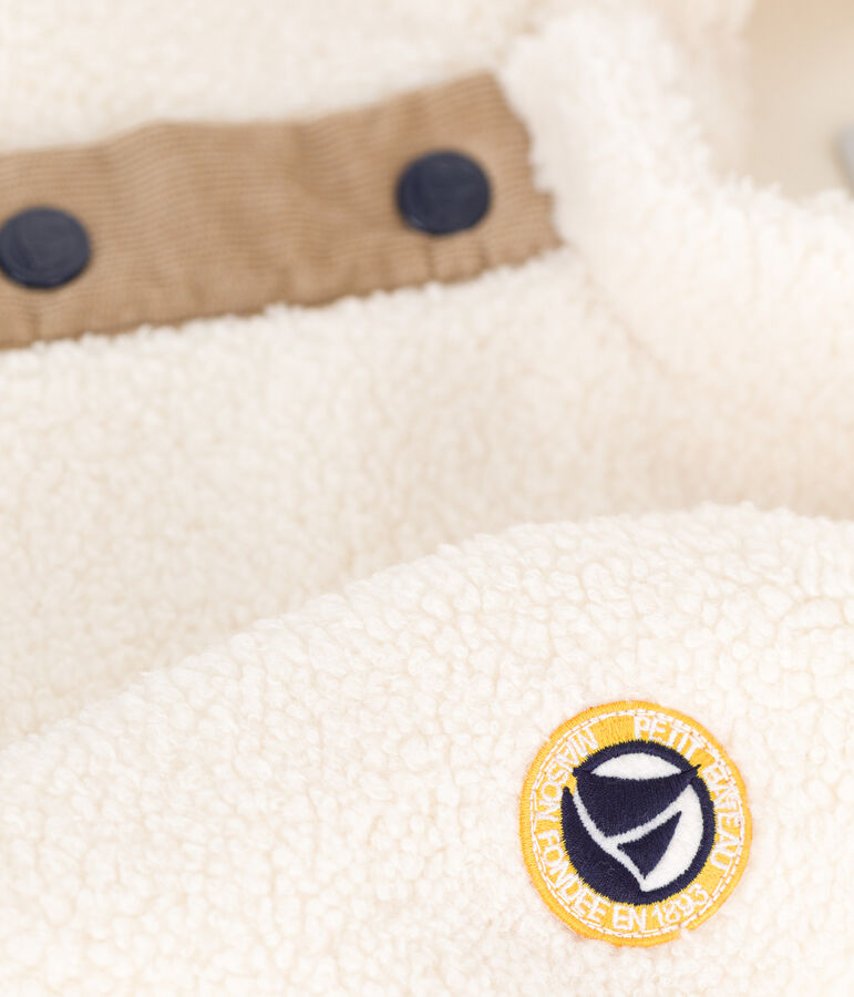 Manteau b&eacute;b&eacute; en sherpa MILK/ MULTICO