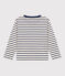 Tee-shirt manches longues en coton enfant garçon blanc AVALANCHE/ MEDIEVAL