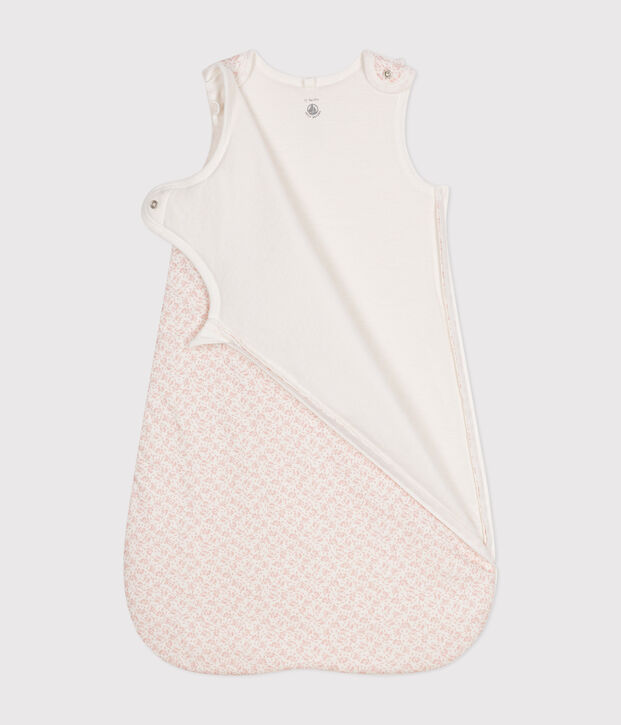 Gigoteuse b&eacute;b&eacute; fleurs en coton TOG 2 blanc/rose