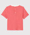 Tee shirt bébé garçon milleraie rouge PEPS/blanc MARSHMALLOW