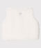 Gilet sans manches bébé fille en sherpa blanc MARSHMALLOW