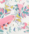 Combinaison dinosaure petite fille en côte blanc MARSHMALLOW/blanc MULTICO