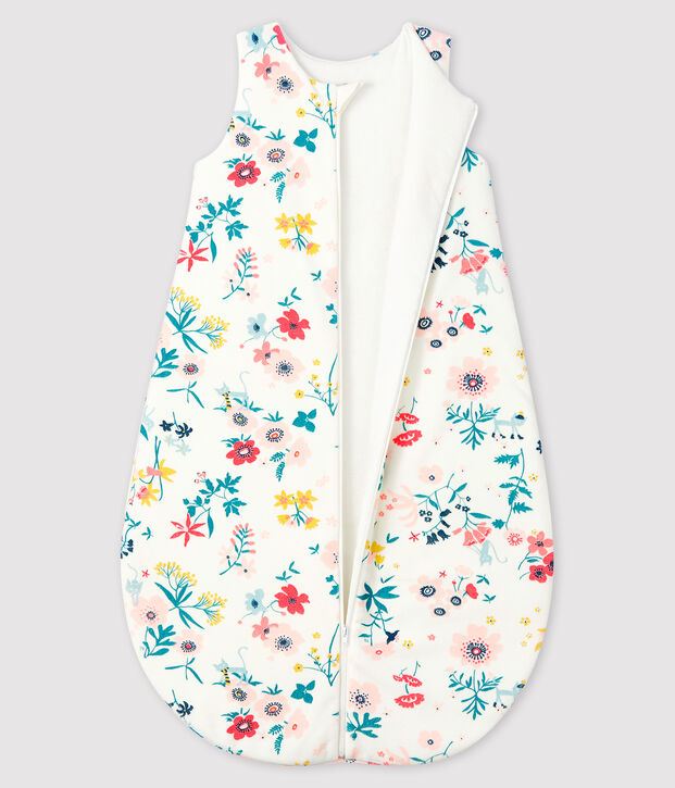 Gigoteuse b&eacute;b&eacute; fille en velours blanc/multicouleur