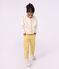 Gilet enfant en sherpa sans manches uni blanc cass&eacute;