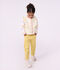 Gilet enfant en sherpa sans manches uni blanc cass&eacute;