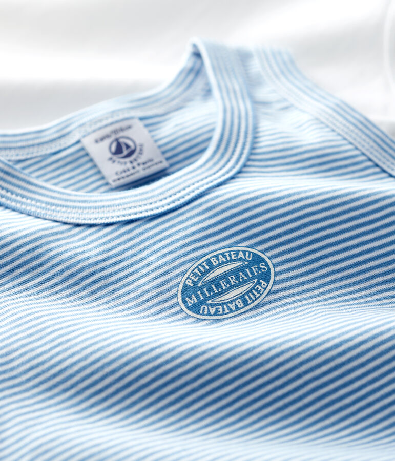 Lot de 2 d&eacute;bardeurs petit gar&ccedil;on en coton biologique multicouleur