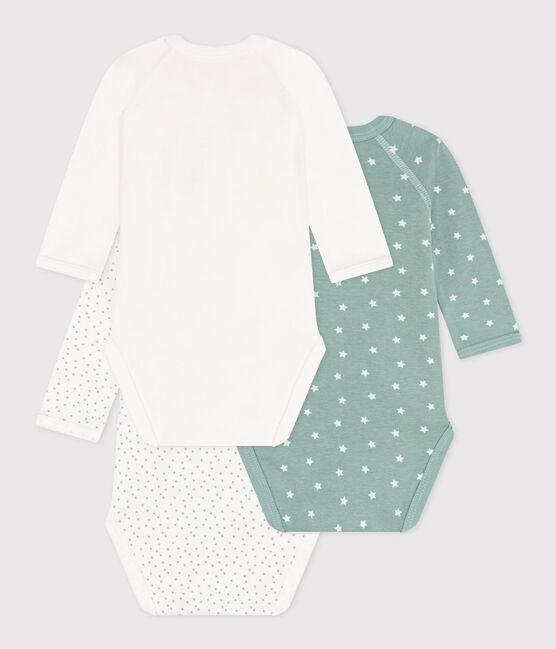 Lot de 3 bodies croisés manches longues en coton variante 1