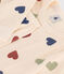 Pyjama imprimé en coton motif cœur enfant blanc AVALANCHE/ MULTICO