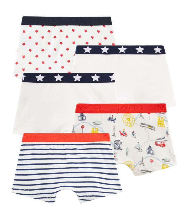 Lot de 5 boxers petit gar&ccedil;on multicouleur