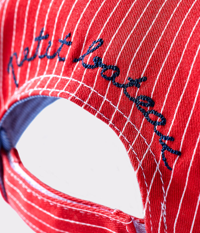 Casquette b&eacute;b&eacute; mixte rouge PEPS/blanc MARSHMALLOW