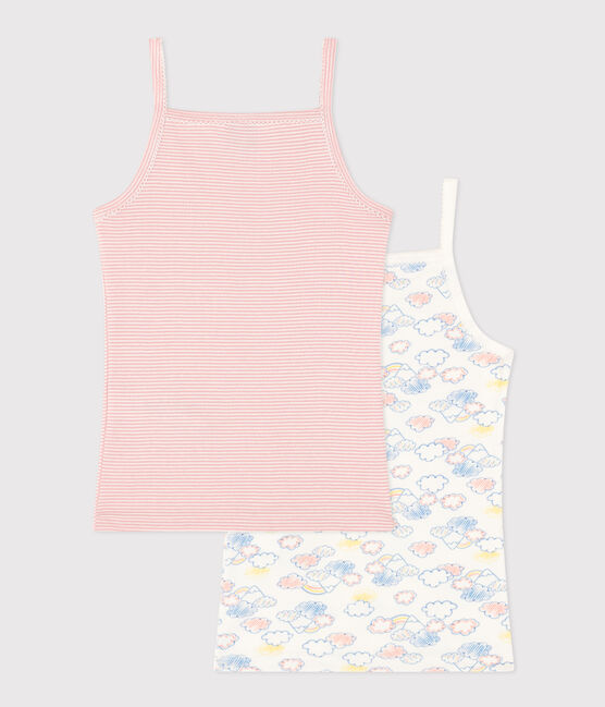 Lot de 2 chemises à bretelles arc-en-ciel en coton enfant variante 1