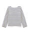 Tee shirt enfant fille beige COQUILLE/bleu SMOKING