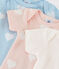 Lot de 3 bodies manches courtes pastel bébé fille en coton biologique variante 1